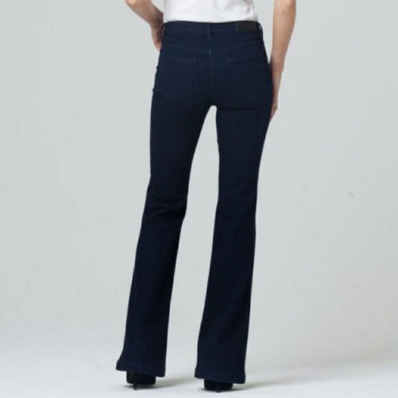 PARKER SMITH Felicity Flare In Nautical Dark Jeans - Picture 3 of 5